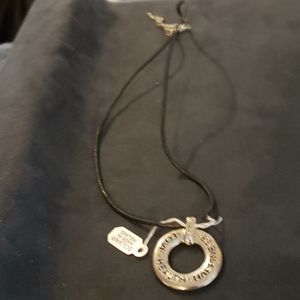 Pewter Gaelic message pendant with cord